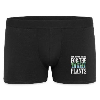 Les amateurs de plantes sont uniquement ici pour les plantes - Boxer Homme - noir - Devant