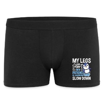 Attends-moi, j’ai de petites jambes - Boxer Homme - noir - Devant