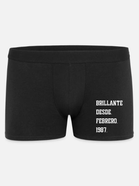 Birthday: February 1987 - Men's Boxer Shorts - black