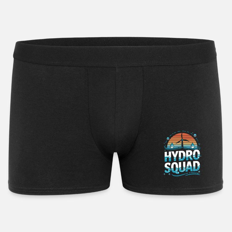  Hydro Squad Erneuerbare Energie Wasserkraft - Männer Boxer Shorts - Schwarz