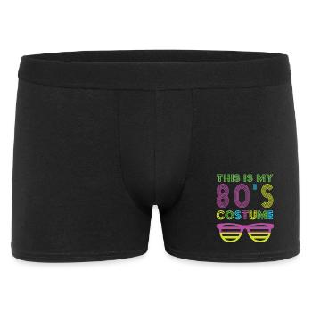 Style 80s Retro Party Outfit 80s - Men's Boxer Shorts - black - Front