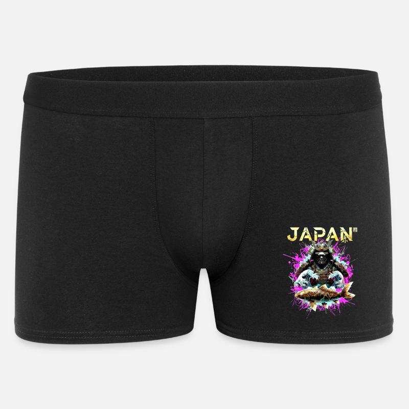 Cyber Samurai – Japan Krieger - Männer Boxer Shorts - Schwarz