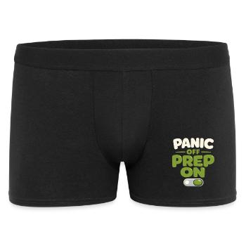 Le calme l’emporte sur la panique, le mode de vie, - Boxer Homme - noir - Devant