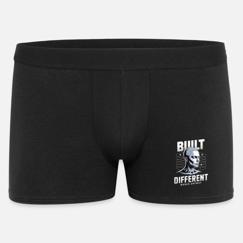 Neurodivergent Neurodiversität Built Differend - Männer Boxer Shorts - Schwarz