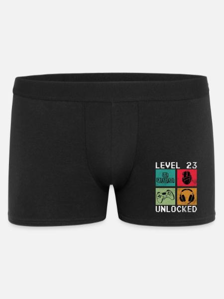 Level 23 Reached Gamer - Men's Boxer Shorts - black