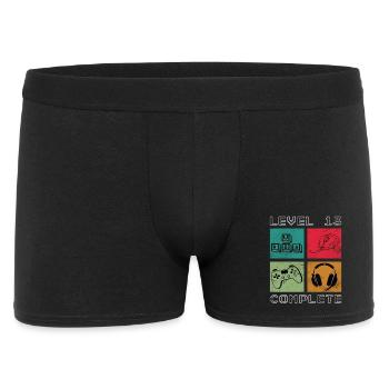 Niveau 13 terminé - Boxer Homme - noir - Devant