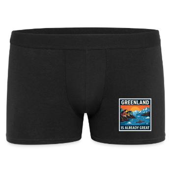 Greenland Is Already Great Kayak Landscape - Men's Boxer Shorts - black - Front