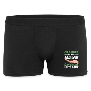 Grand-père est mon nom, jardinage, mon jeu - Boxer Homme - noir - Devant