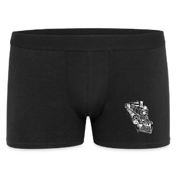 Art des lignes de locomotives - Boxer Homme - noir - Devant