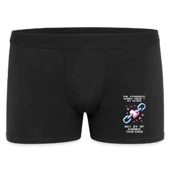 Gang le plus fort : XP au lieu de sang | Famille Patchwork - Boxer Homme - noir - Devant