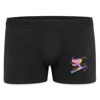 Alpine skiing Winter sports Nordic skiing - Men's Boxer Shorts - black - Front
