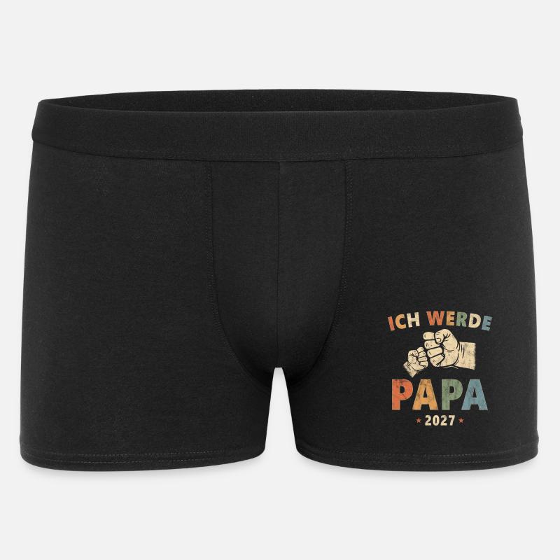 Ich Werde Papa 2027 - Männer Boxer Shorts - Schwarz