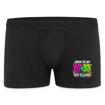 Bruh Its My 67 33 Days of School - Men's Boxer Shorts - black - Front