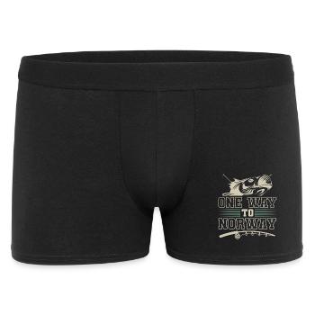Norwegen Angeln - Männer Boxer Shorts - Schwarz - Vorne