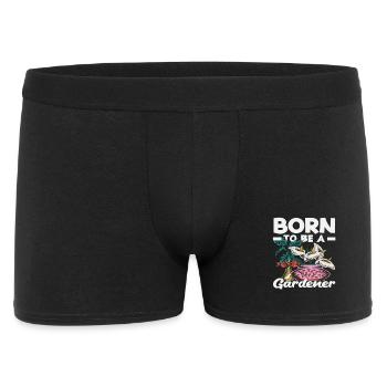 Born To Be A Gardener Garden Plant Lover - Men's Boxer Shorts - black - Front