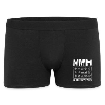 Math is my happy place - Men's Boxer Shorts - black - Front