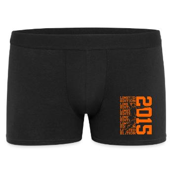 LIMITED EDITION 2015 BASKETBALL 11. GEBURTSTAG - Männer Boxer Shorts - Schwarz - Vorne