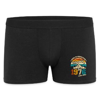 Édition limitée cadeau d’anniversaire de février 1976 - Boxer Homme - noir - Devant