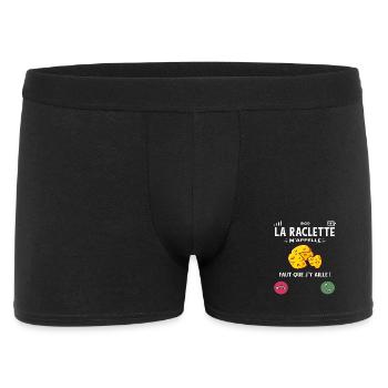 Raclette calls me faut qu'j'y aller humour fr - Men's Boxer Shorts - black - Front