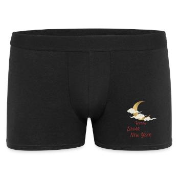 Happy Lunar New Year - Männer Boxer Shorts - Schwarz - Vorne