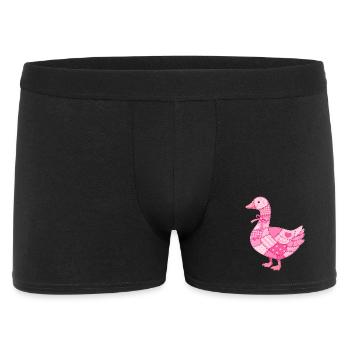 Patchwork Duck Pink - Men's Boxer Shorts - black - Front
