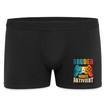 Jeu Cadeau MODE FRÈRE ACTIVÉ DRÔLE - Boxer Homme - noir - Devant