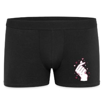 Kpop Musique coréenne Doigts mignons Cœur Amour Corée - Boxer Homme - noir - Devant