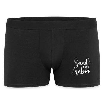 Arabie Saoudite – Cœur des femmes, amour pour l’Arabie saoudite - Boxer Homme - noir - Devant