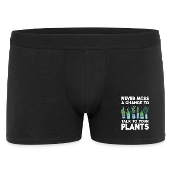 Talk to your plant lover Plants - Men's Boxer Shorts - black - Front