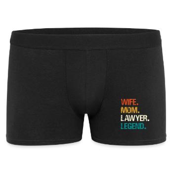 Épouse Mère Avocate Légende - Boxer Homme - noir - Devant