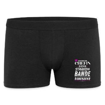 Chefin dieser Starken Bande Chefin Geschenke - Männer Boxer Shorts - Schwarz - Vorne