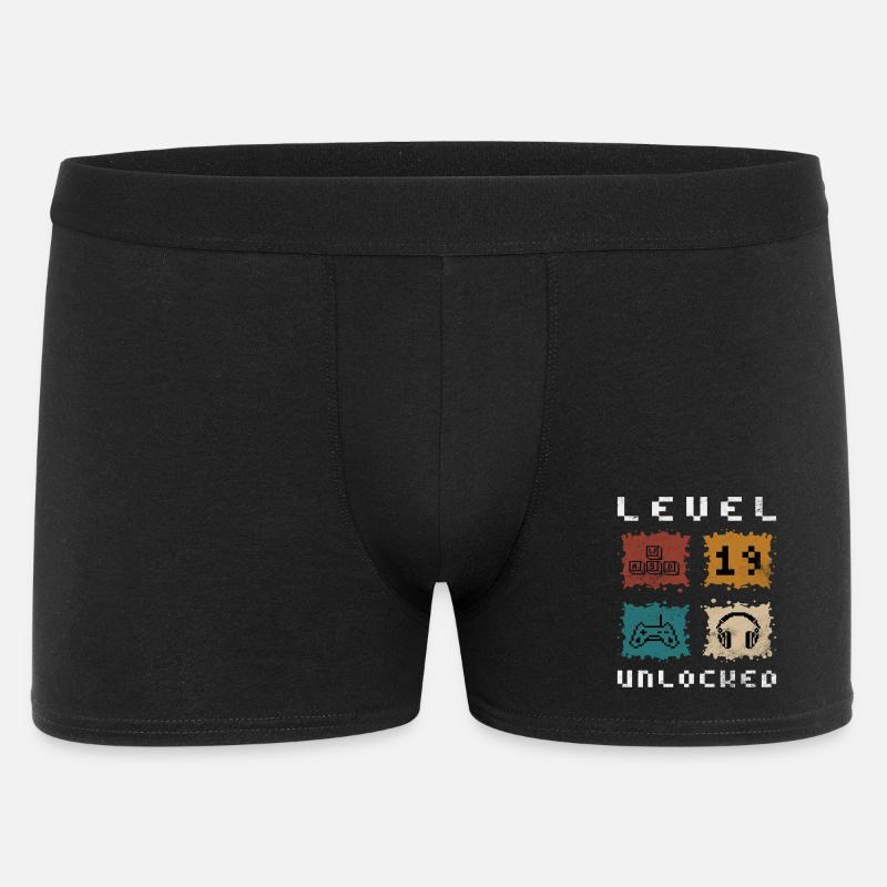Level 19 freigeschaltet - Männer Boxer Shorts - Schwarz