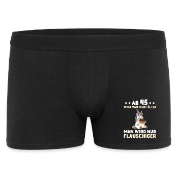 Licorne pour 45 ans – On devient encore plus duveteux - Boxer Homme - noir - Devant