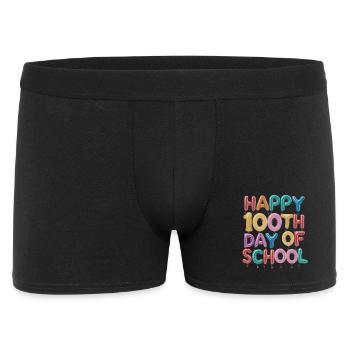 Hundredth Day of School Balloon Design - Men's Boxer Shorts - black - Front