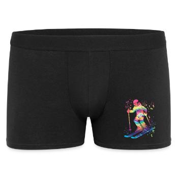 Alpine skiing Winter sports Nordic skiing - Men's Boxer Shorts - black - Front