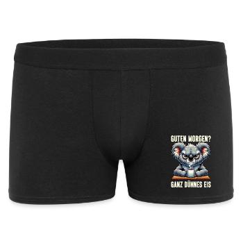 Guten Morgen Ganz Dünnes Eis Koala Schlafmützen - Men's Boxer Shorts - black - Front
