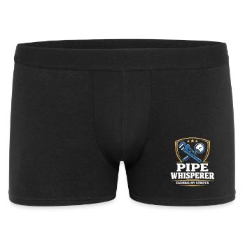Pipe Whisperer, Plumber, Humor Gift - Men's Boxer Shorts - black - Front