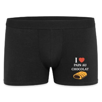 chocolatine - Men's Boxer Shorts - black - Front