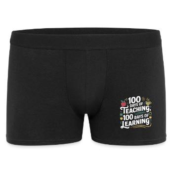 100 jours d’enseignement et d’apprentissage - Boxer Homme - noir - Devant
