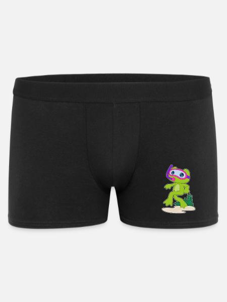 Frog Diver Snorkel Diving - Men's Boxer Shorts - black