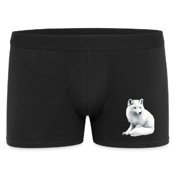 Renard des neiges - Boxer Homme - noir - Devant