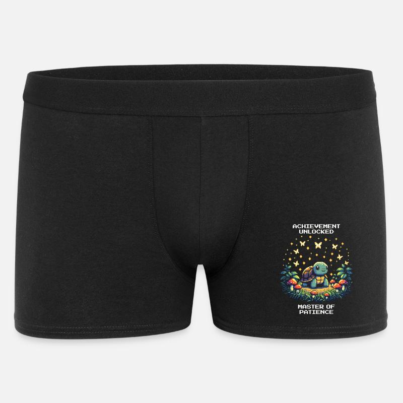 Geduld freigeschaltet | Schildkröte - Männer Boxer Shorts - Schwarz