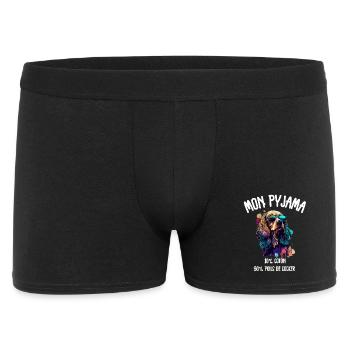 Pyjama Chien Cocker Drôle - Boxer Homme - noir - Devant