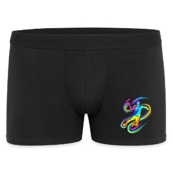 Colorful handball player - Men's Boxer Shorts - black - Front