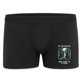 XP farmen mit jedem Heulen | Wolf Spirit - Männer Boxer Shorts - Schwarz - Vorne