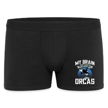 Orca drôle - Boxer Homme - noir - Devant