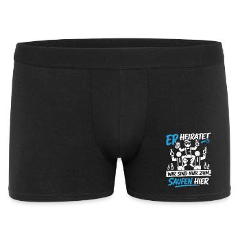 T-shirt homme de la fête de garçon Costume de la fête de garçon - Boxer Homme - noir - Devant