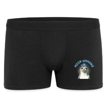 Insel Ummanz MOIN UMMANZ Ostsee Urlaub Lustig - Männer Boxer Shorts - Schwarz - Vorne
