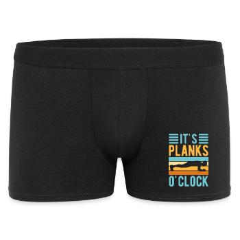 Passionnés de fitness C’est la calisténie des planches à l’heure - Boxer Homme - noir - Devant