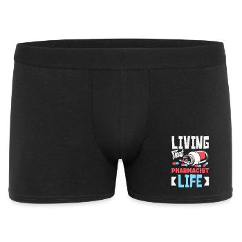 La vie d’un pharmacien Technicien en pharmacie - Boxer Homme - noir - Devant